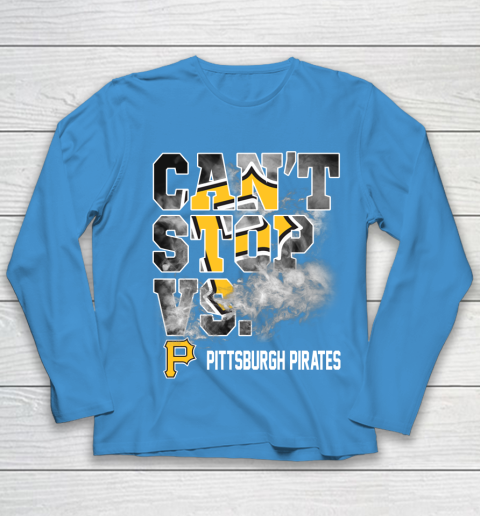 MLB Pittsburgh Pirates Baseball Can't Stop Vs Pirates Youth Long Sleeve 5