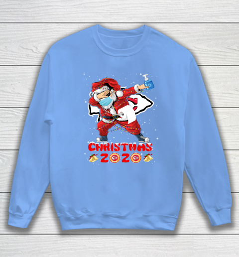 Kansas City Chiefs Funny Santa Claus Dabbing Christmas 2020 NFL Sweatshirt 8