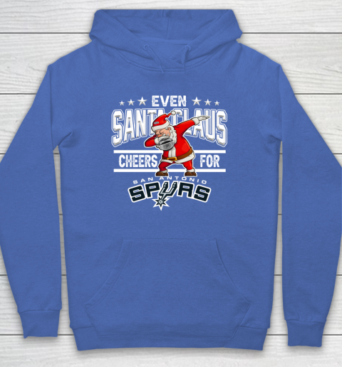 San Antonio Spurs Even Santa Claus Cheers For Christmas NBA Hoodie 6