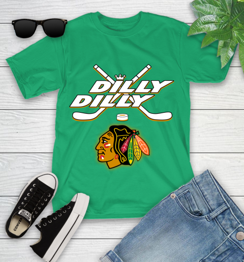 NHL Chicago Blackhawks Dilly Dilly Hockey Sports Youth T-Shirt 6