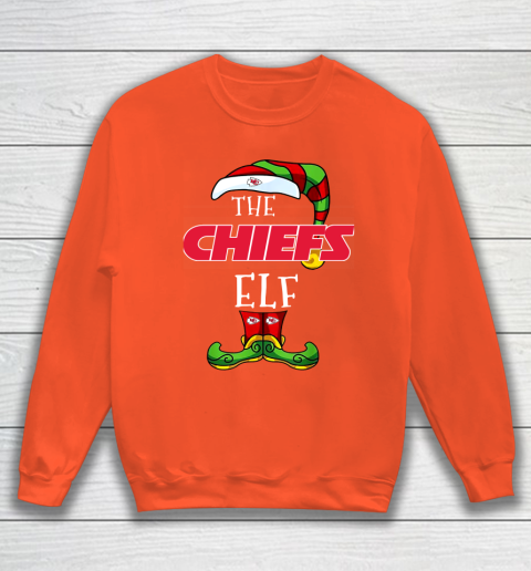 Kansas City Chiefs Christmas ELF Funny NFL Sweatshirt 3