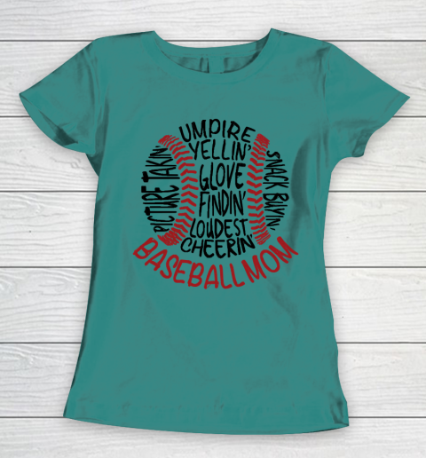 Mother's Day Funny Gift Ideas Apparel  Baseball Mom 2 T Shirt Women's T-Shirt 10