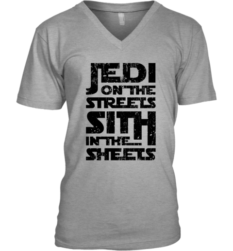 w1s7 jedi on the streets sith in the sheets star wars shirts v neck unisex 8 front sport grey