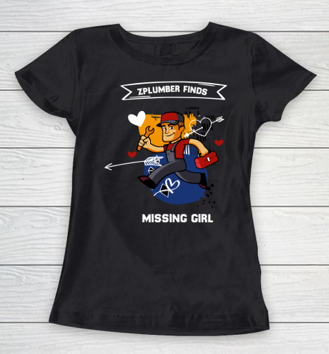 Plumber finds missing girl tshirt Women's T-Shirt