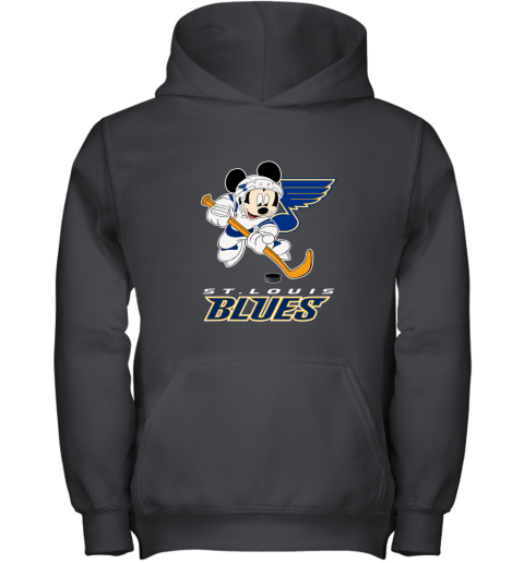 Mickey St. Louis Blues With The Stanley Cup Hockey NHL Youth Hoodie 