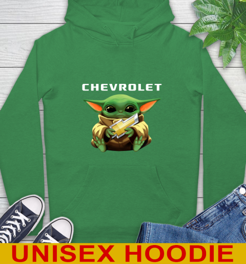 Star Wars Baby Yoda Hugs Chevrolet Car Shirt 20