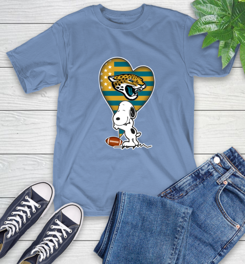 Jacksonville Jaguars NFL Football The Peanuts Movie Adorable Snoopy T-Shirt 11