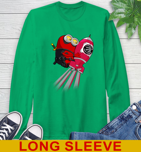 NBA Basketball Toronto Raptors Deadpool Minion Marvel Shirt Long Sleeve T-Shirt 8