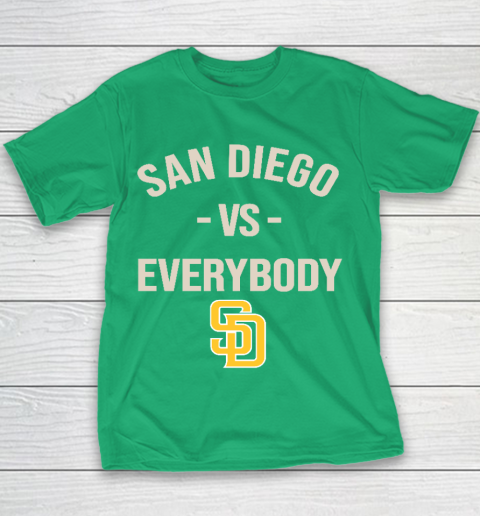San Diego Padres Vs Everybody Youth T-Shirt - Image 4