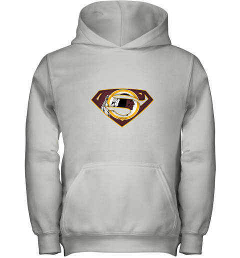 We Are Undefeatable The Washington Redskins x Superman NFL Shirts Youth Hoodie