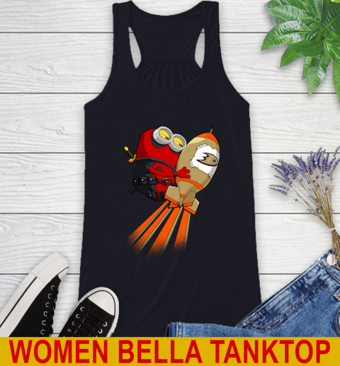 NHL Hockey Anaheim Ducks Deadpool Minion Marvel Shirt Racerback Tank 8
