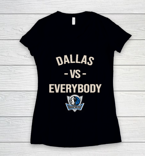 Dallas Mavericks Vs Everybody Women's V-Neck T-Shirt