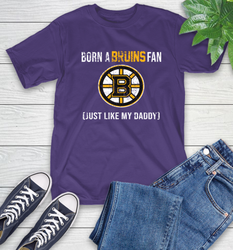NHL Boston Bruins Hockey Loyal Fan Just Like My Daddy Shirt T-Shirt 5