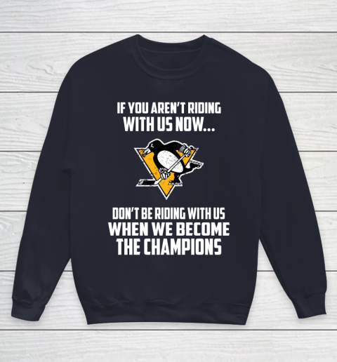 NHL Pittsburgh Penguins Hockey We Become The Champions Youth Sweatshirt 2