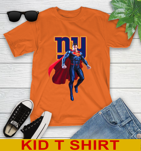 NFL Superman DC Sports Football New York Giants Youth T-Shirt 7