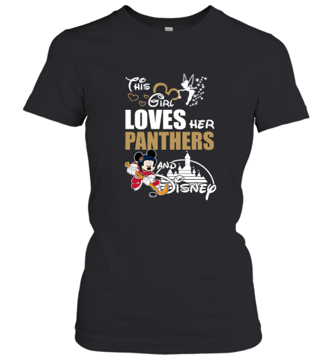 This Girl Love Her Florida Panthers And Mickey Disney Shirts Women's T-Shirt