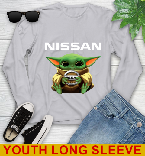 Star Wars Baby Yoda Hugs Nissan Car Shirt 121