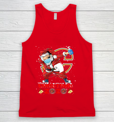 Calgary Flames Funny Santa Claus Dabbing Christmas 2020 NHL Tank Top 5