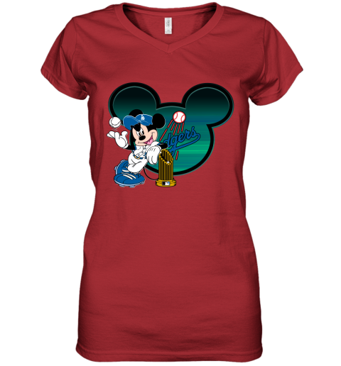 MLB Los Angeles Dodgers The Heart Mickey Mouse Disney Baseball T Shirt -  Rookbrand