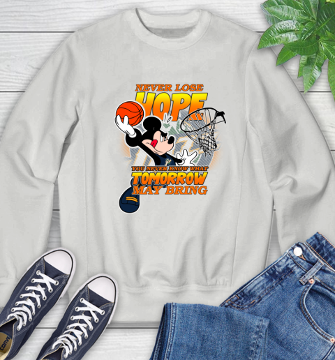 Utah Jazz NBA Basketball Mickey Disney Never Lose Hope Sweatshirt 5