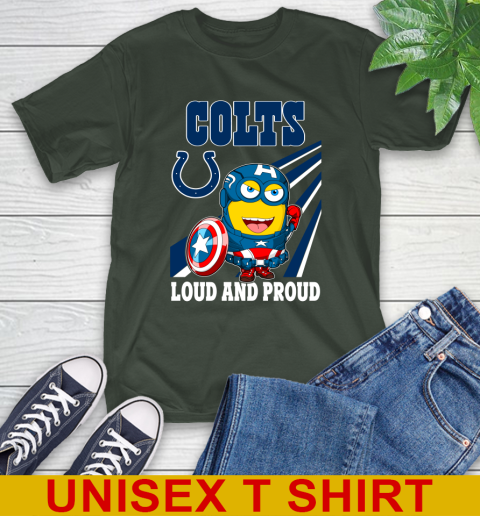 NFL Football Indianapolis Colts Captain America Marvel Avengers Minion Shirt T-Shirt 6