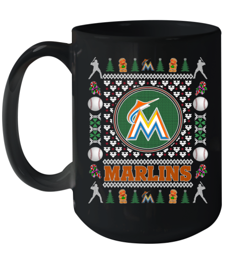 Miami Marlins Merry Christmas MLB Baseball Loyal Fan Ceramic Mug 15oz