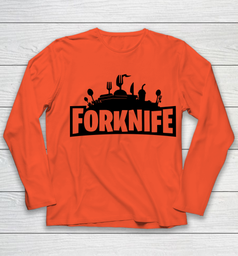 Fortnite Tshirt Forknife Youth Long Sleeve 2