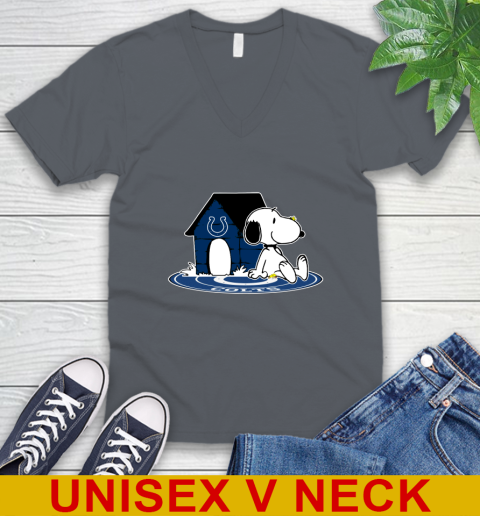 NFL Football Indianapolis Colts Snoopy The Peanuts Movie Shirt V-Neck T-Shirt 5