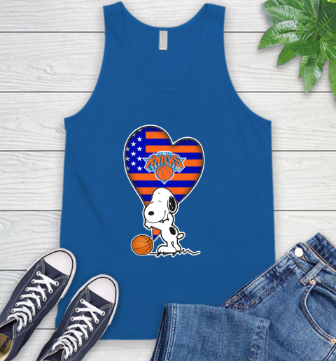 New York Knicks NBA Basketball The Peanuts Movie Adorable Snoopy Tank Top 5