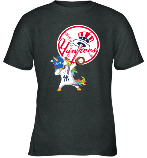 Hip Hop Dabbing Unicorn Flippin Love New York Yankees Youth T-Shirt
