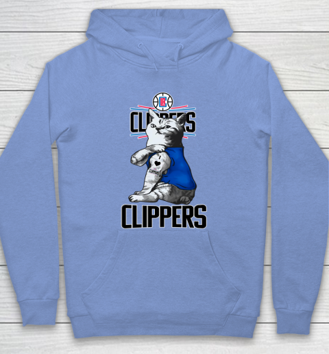 NBA Basketball My Cat Loves LA Clippers Hoodie 8