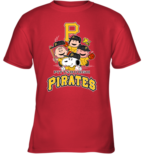 MLB Pittsburgh Pirates Snoopy Shirt Rookbrand Baseball Brown T Woodstock Charlie Peanuts - The Movie