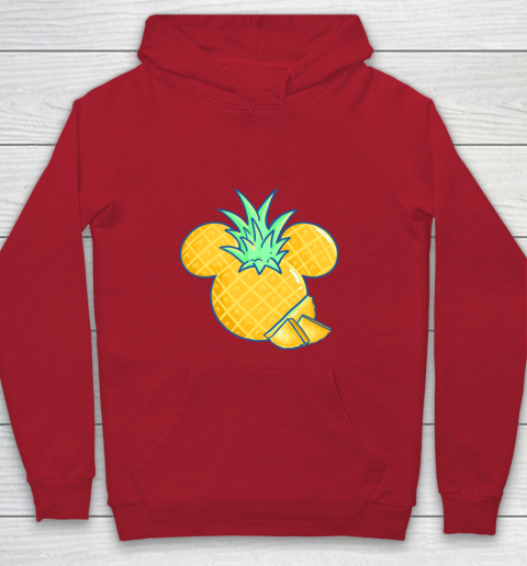 Disney Mickey Friends Mickey Pineapple Logo Youth Hoodie 7
