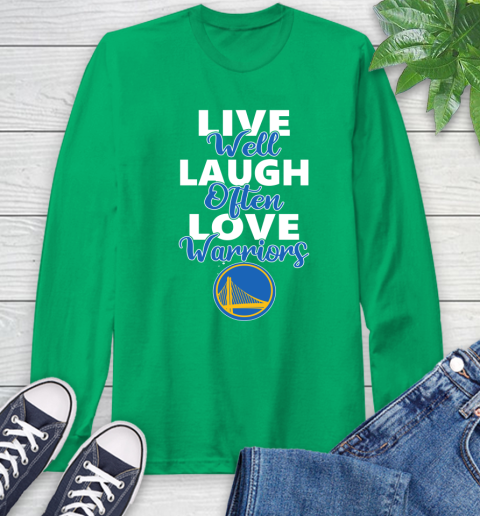 NBA Basketball Golden State Warriors Live Well Laugh Often Love Shirt Long Sleeve T-Shirt 9
