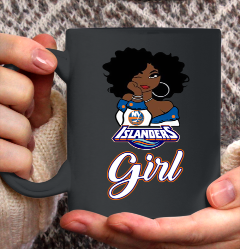 New York Islanders Girl NHL Ceramic Mug 11oz 3