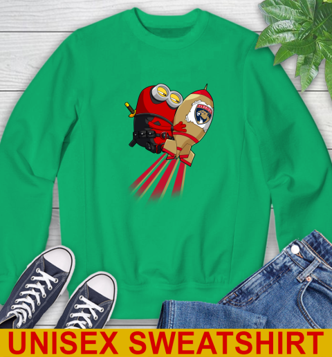 NHL Hockey Florida Panthers Deadpool Minion Marvel Shirt Sweatshirt 8