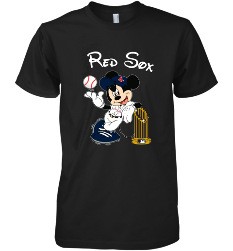 Boston Red Sox Mickey Taking The Trophy MLB 2018 Premium Men's T-Shirt