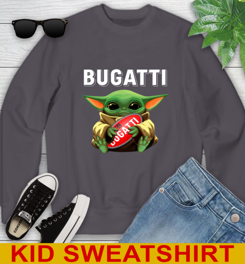 Star Wars Baby Yoda Hugs Bugatti Car Shirt 113