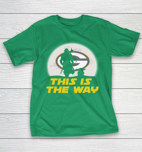 Green Bay Packers NFL Football Star Wars Yoda And Mandalorian This Is The Way T-Shirt 5