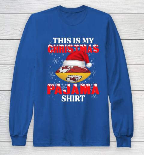 Kansas City Chiefs This Is My Christmas Pajama Shirt NFL Long Sleeve T-Shirt 6
