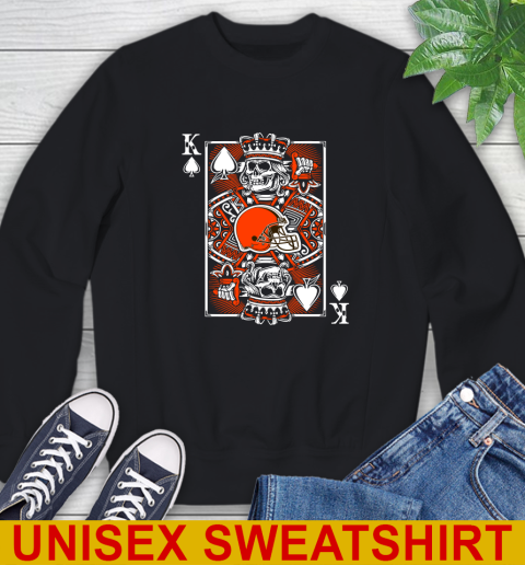 Cleveland Browns NFL Football The King Of Spades Death Cards Shirt Sweatshirt