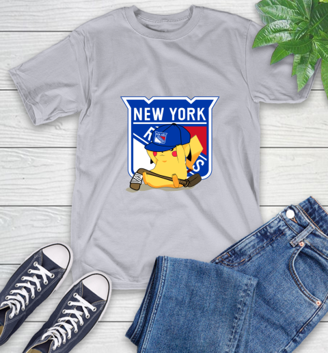 NHL Pikachu Hockey Sports New York Rangers T-Shirt 6