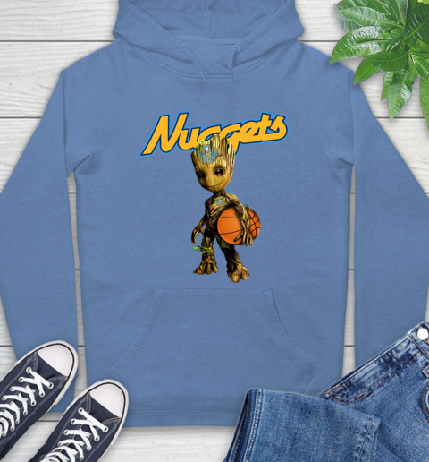 Denver Nuggets NBA Basketball Groot Marvel Guardians Of The Galaxy Hoodie 11