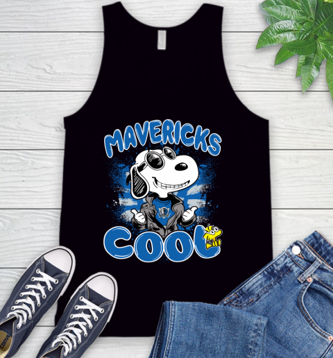 NBA Basketball Dallas Mavericks Cool Snoopy Shirt Tank Top