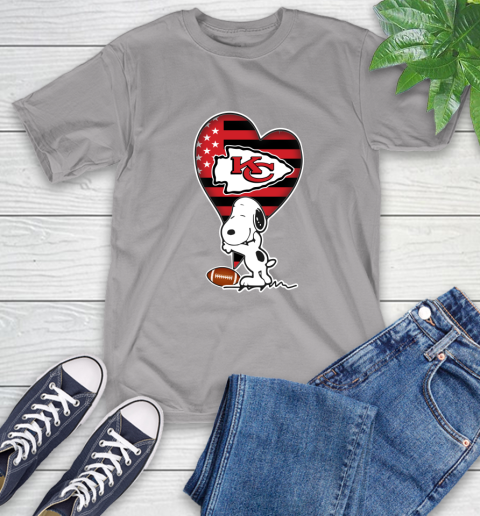 Kansas City Chiefs NFL Football The Peanuts Movie Adorable Snoopy T-Shirt 6