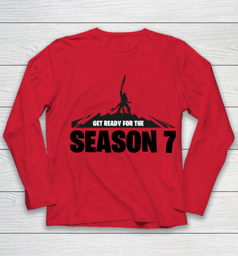 Fortnite Tshirt Get Ready For The Season 7 Youth Long Sleeve 7