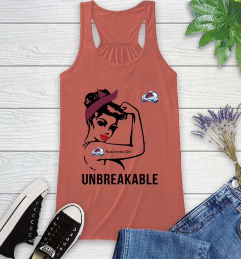 NHL Colorado Avalanche Girl Unbreakable Hockey Sports Racerback Tank 2