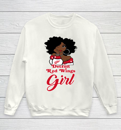 Detroit Red Wings Girl NHL Youth Sweatshirt 2