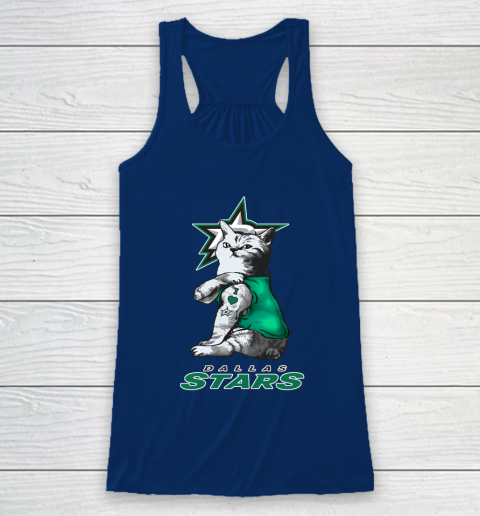 NHL My Cat Loves Dallas Stars Hockey Racerback Tank 6
