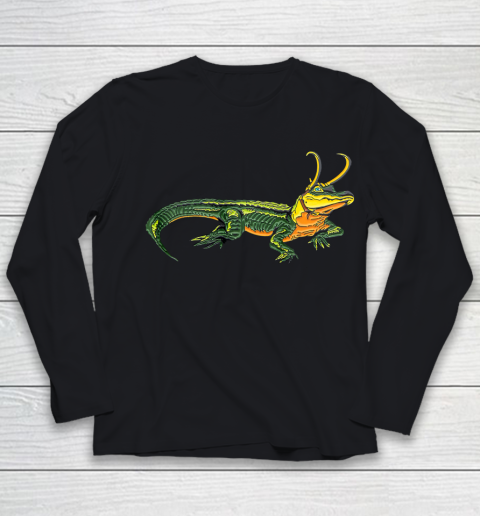 Loki gator Alligator loki Croki Crocodile God of mischief Youth Long Sleeve